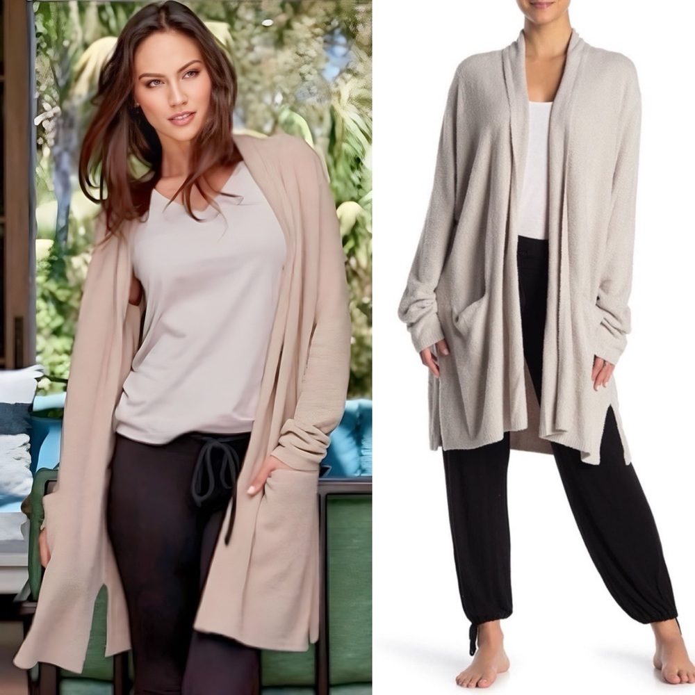 Barefoot Dreams CozyChic Lite Essential Open Front Cardigan Sweater